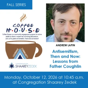 Coffee House Featuring Andrew Lapin