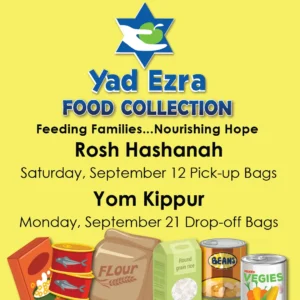 Yad Ezra Food Collection — Yad Ezra Bag Drop-Off