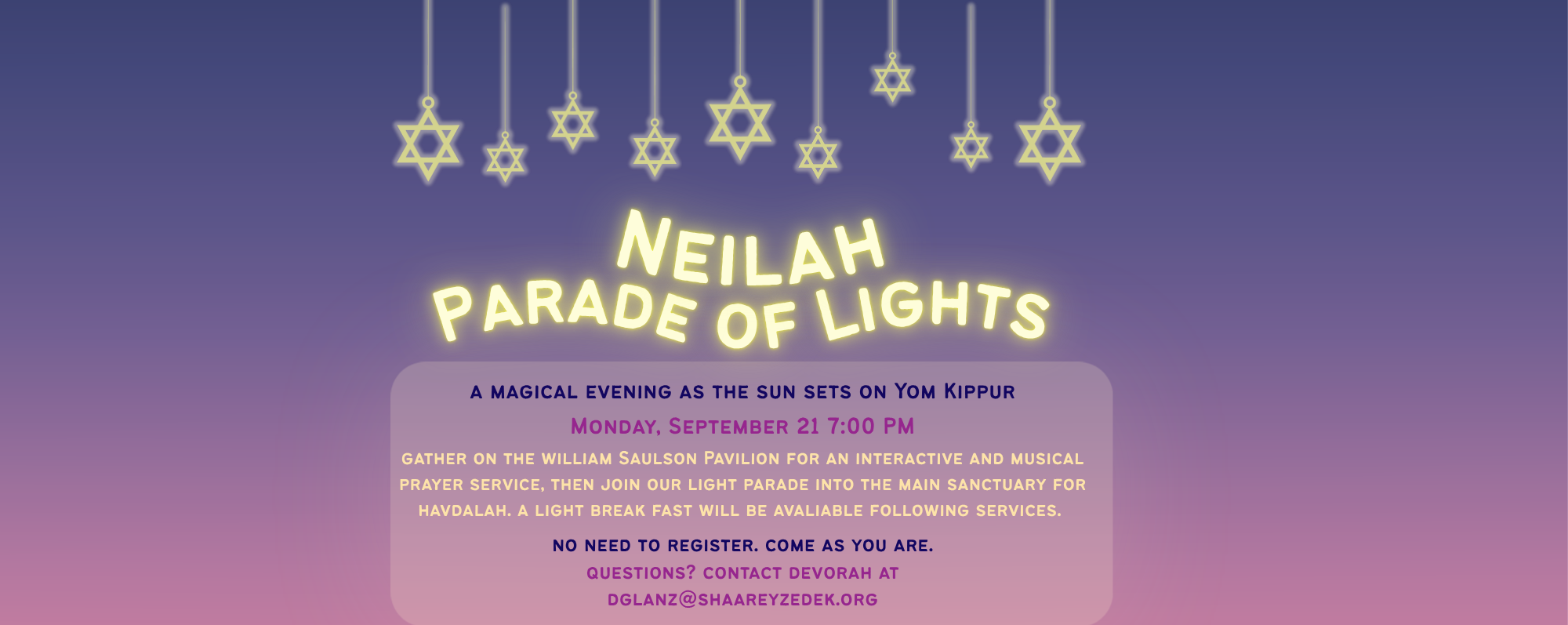 Neilah Parade of Lights