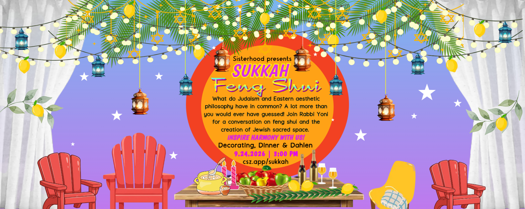 Create Harmony with Sisterhood: Sukkah Feng Shui